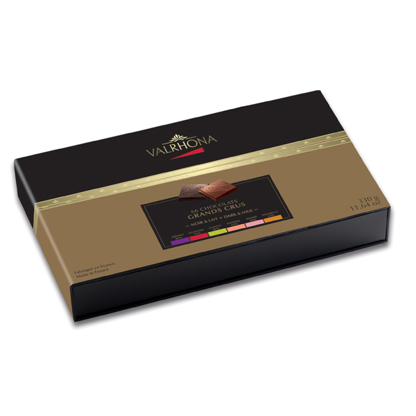 6 GRANDS CRUS COLLECTION 330G GIFT BOX (66 SQUARES) 